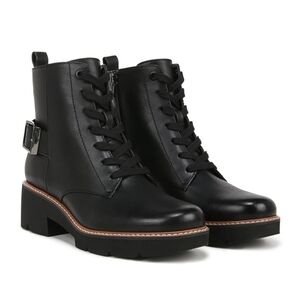 Naturalizer Cabaret Black Women's Lace Up Ankle Boots - New